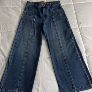 Kut from the Kloth Medium Blue Wide Leg Jeans